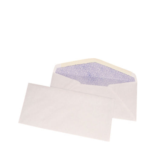 3-7/8 x 7-1/2 Printmaster Envelopes Security Tint Blue White Wove  #7-3/4 -Regular Gum 24 lb. - Mailers Direct™