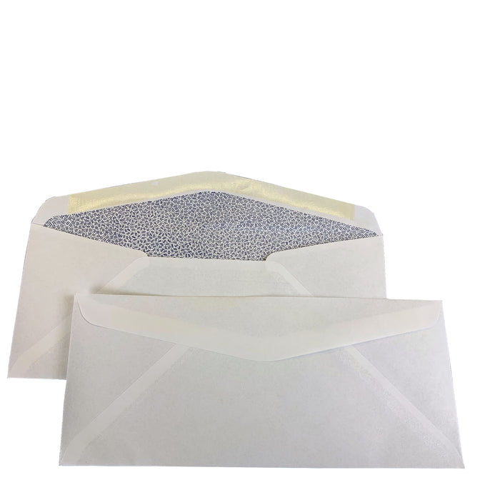 #10 4-1/8 x 9-1/2 Transcend Envelopes - Blue Security Tint