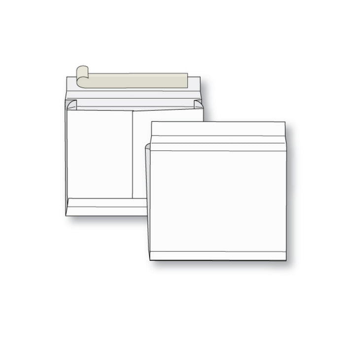 9 x 12 x 2 White Kraft Booklet / Open Side Expansion Envelopes - Zip Stick® - 40 lb. - Mailers Direct™
