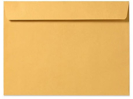 10 x 13 Booklet Envelope Brown Kraft Printmaster   Regular Gum 28lb - Mailers Direct™