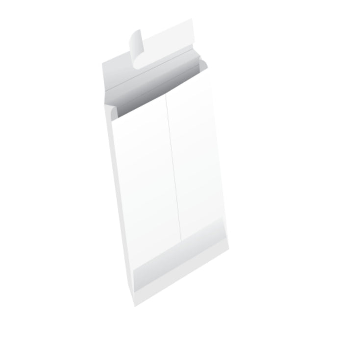 12 x 15 x 3 White Kraft Catalog / Open End Expansion Envelopes - Zip Stick® - 40 lb. - Mailers Direct™