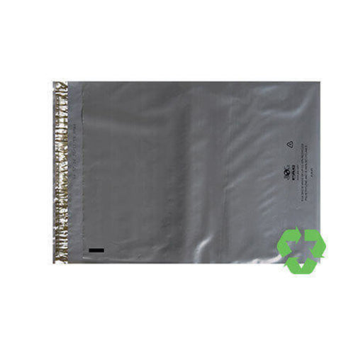 6-1/4 x 9 Polyjacket Grey Flat Recycled Mailers #1 - Mailers Direct™